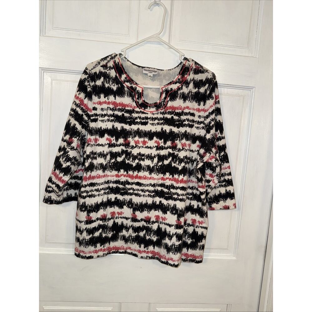 Breckenridge women's three-quarter sleeve knit top 2X